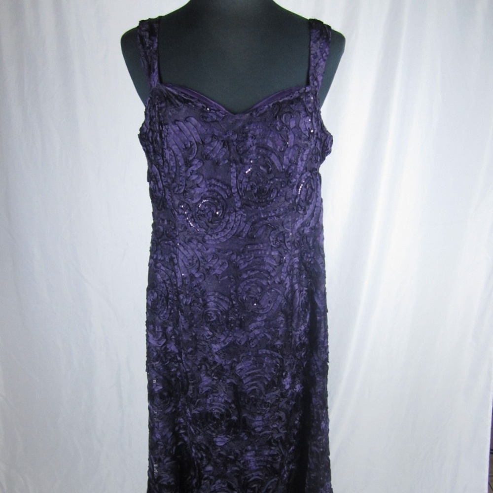 Camille Le VIe Purple Evening Gown 20 +Size